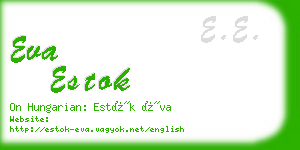 eva estok business card